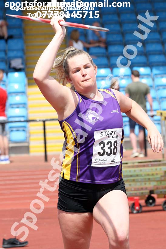 Senior womens javelin, Northern Senior and Under-20s Champs., Sports City, Manchester. Photo: David T. Hewitson/Sports for All Pics